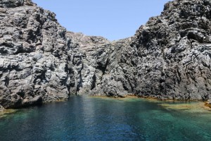 Particolari morfologici del versante occidentale dell'Asinara