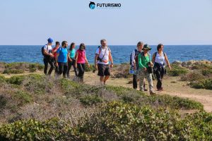 Gruppo di escursionisti, Trekking all'Asinara